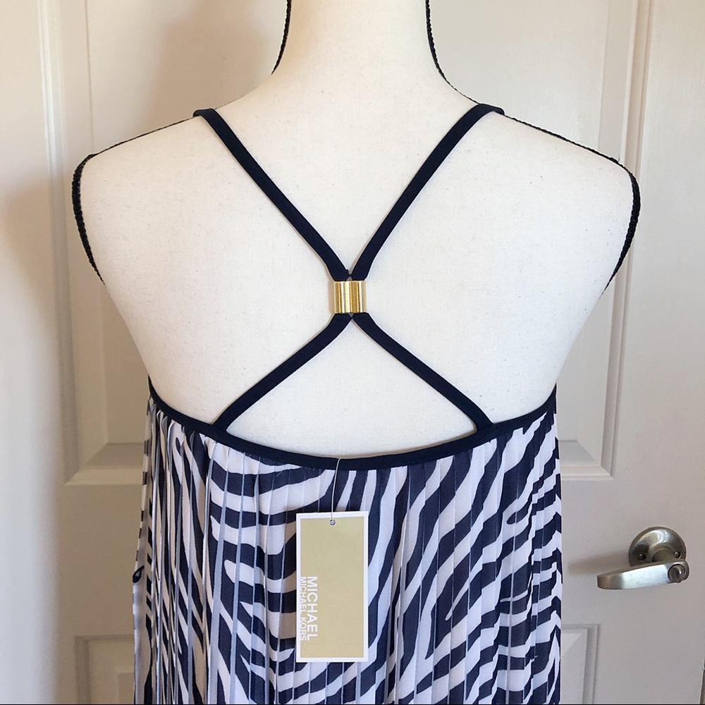 🚨SOLD🚨NWT Michael Michael Kors Zebra Maxi Dress - Picture 5 of 9
